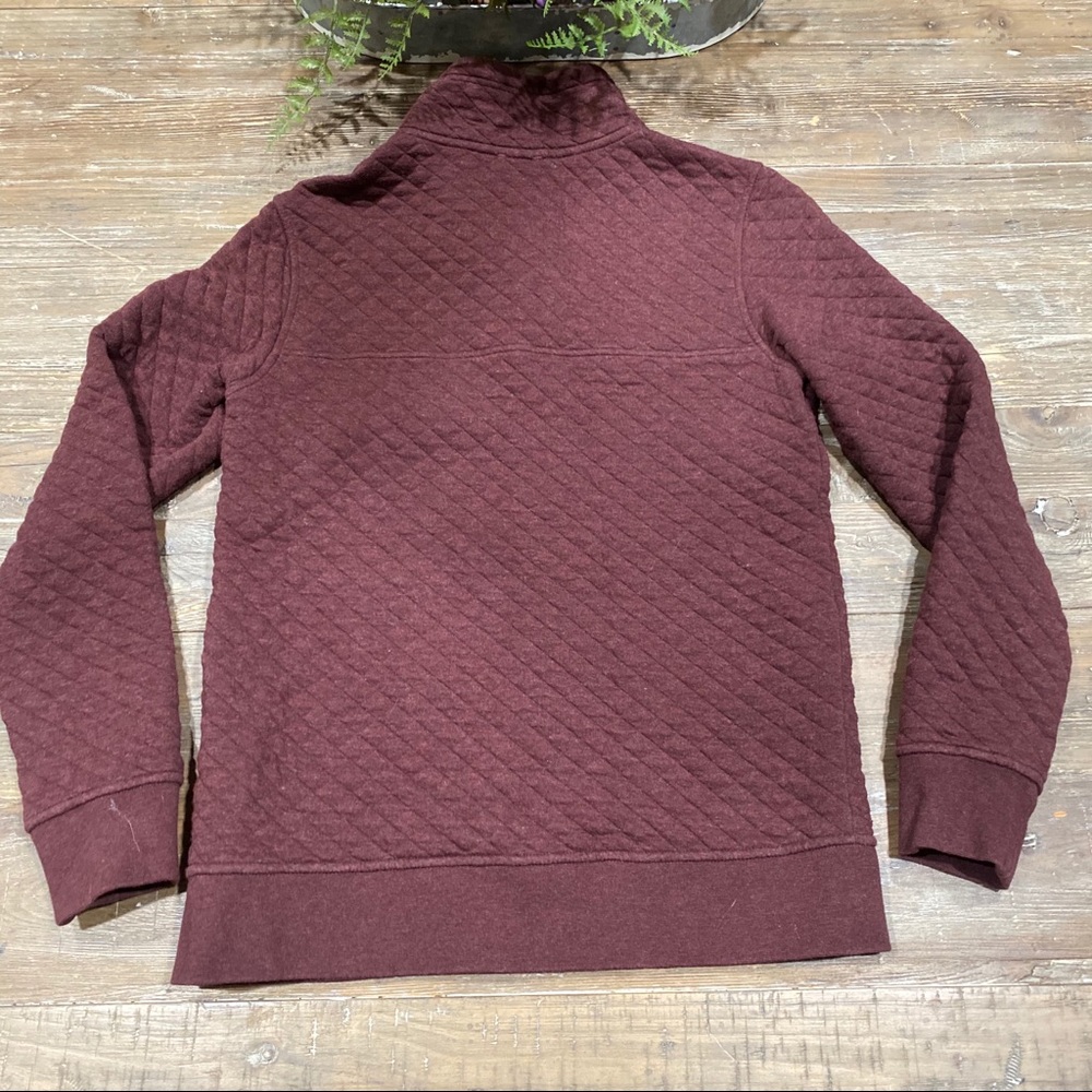 Patagonia burgundy quilted pullover xs - Picture 4 of 5
